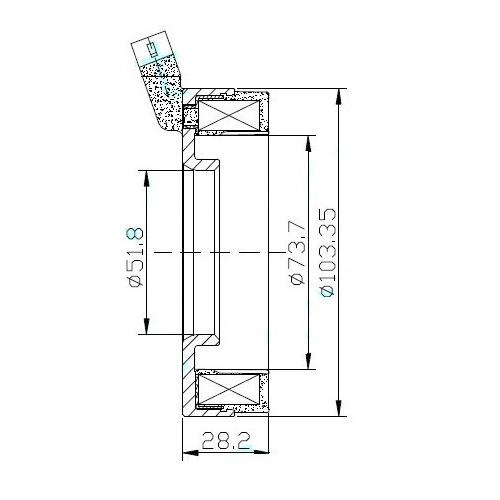 BOBINE ENSEMBLE D'EMBRAYAGE DU COMPRESSEUR DU CLIMATISEUR DELPHI DV14,V5,6E171,SP10 103/72/52/ photo 3 - milautoparts-fr.ukrlive.com