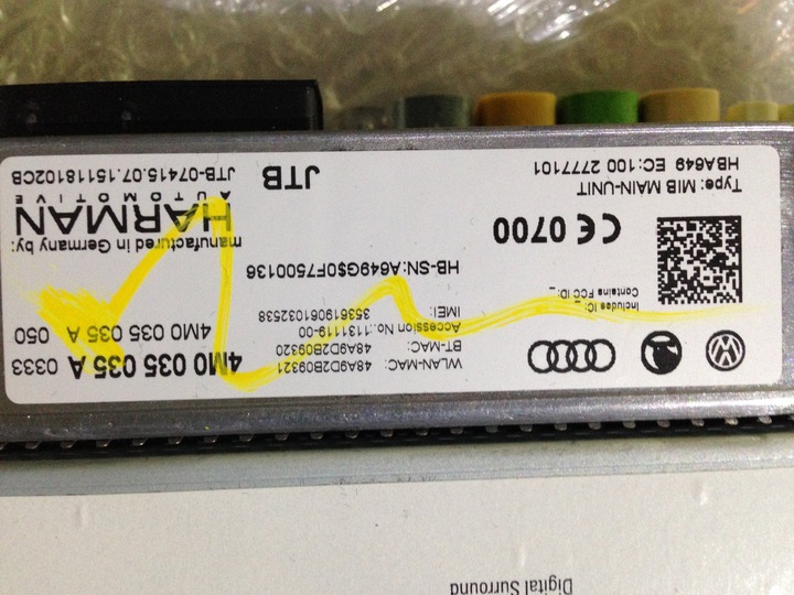 AUDI Q7 4M0 AUDI MULTIMEDIA MIB II SIM SANS BLOC photo 2 - milautoparts-fr.ukrlive.com