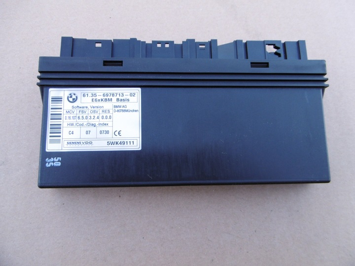 MODULE DE CONFORT DE CARROSSERIE BMW E60 E61 E63 6978713 photo 1 - milautoparts-fr.ukrlive.com