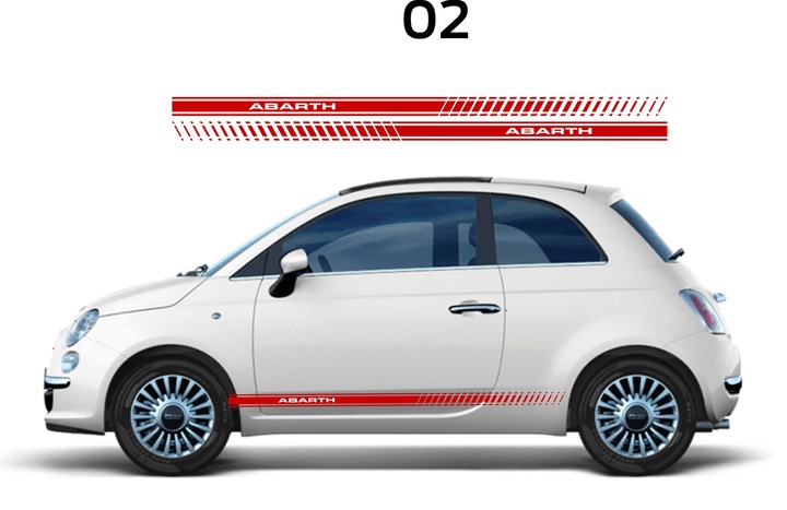 AUTOCOLLANTS TUNINGOWE FIAT 500, ABARTH, PUNTO, BRAVO photo 3 - milautoparts-fr.ukrlive.com