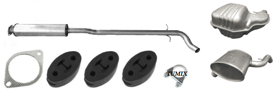 SILENCERS SILENCER VOLVO V70 2.0 2.3 2.4 2.4D 2.5 photo 1 - milautoparts-fr.ukrlive.com