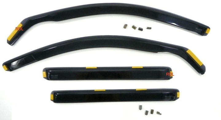 VW GOLF 4 IV 97-04 HTB UNIVERSAL /BORA VARIANT SIDE-WINDOW DEFLECTORS photo 1 - milautoparts-fr.ukrlive.com