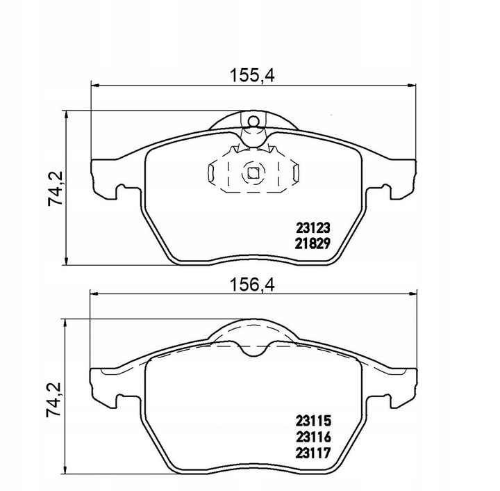 SABOTS DE FREIN MIKODA 71618 OPEL VECTRA B AVANT 5 DE VIS photo 2 - milautoparts-fr.ukrlive.com