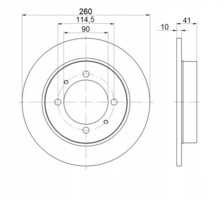 DISCS MIKODA 2418 VOLVO S40 I V40 UNIVERSAL REAR 260MM photo 2 - milautoparts-fr.ukrlive.com