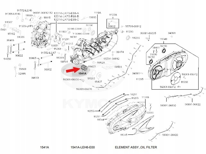 KYMCO 1541A-LEH6-E00 FILTRE HUILES XCITING 400 photo 5 - milautoparts-fr.ukrlive.com