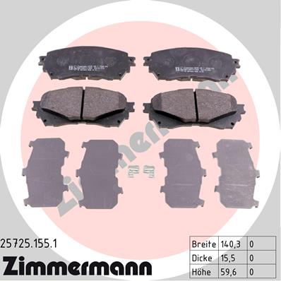 ZIMMERMANN SABOTS DE FREIN AVANT MAZDA 6 GJ GL photo 2 - milautoparts-fr.ukrlive.com