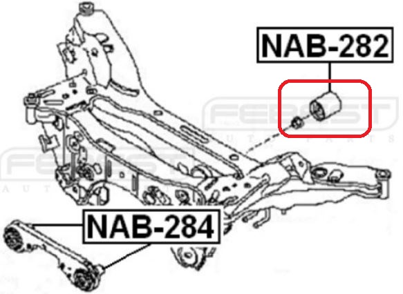 BUSHING REAR MECHANISM ROZNICOWEG NISSAN QASHQAI J10E 2006.12-2013.1 photo 7 - milautoparts-fr.ukrlive.com