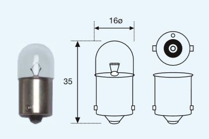 AMPOULE 12V R5W 5W BA15S (METALOWA OPRAWKA) OPAK 10 PRIX ZA 1- D'UNE PIÈCES NARVA photo 3 - milautoparts-fr.ukrlive.com