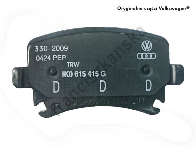 ORIGINAL PADS BRAKE REAR VW PASSAT B6 B7 CC GOLF V VI 5 6 PLUS CADDY photo 4 - milautoparts-fr.ukrlive.com