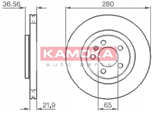 Диск тормозний перед 280x22 v, Ціна