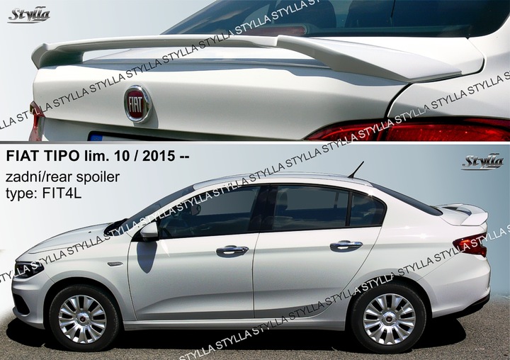 Спойлер для fiat tipo седан 10/ 2015, Ціна