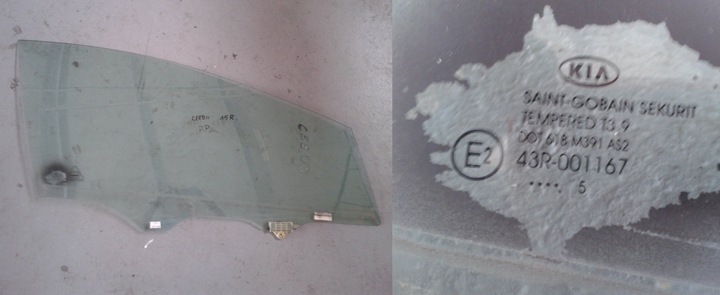 фото №1, Kia ceed ii 2015 стекло дверь правая перед