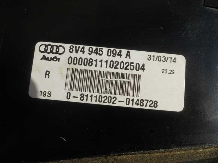 фото №7, Audi a3 8v4 лампа правая заднее зад led sportback