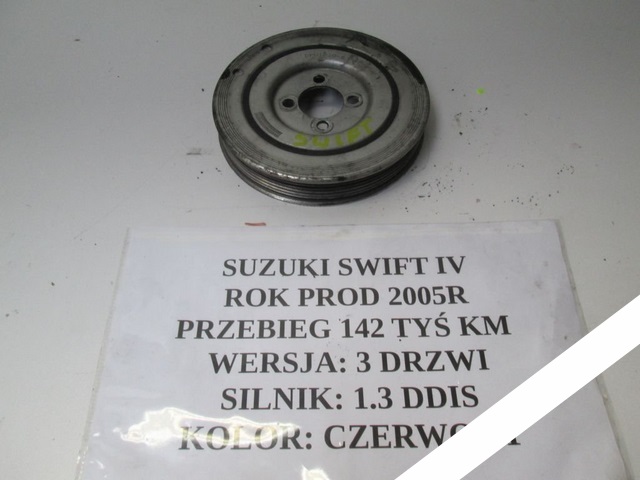 фото №1, Колесо ременное вала suzuki swift 1.3 ddis 05r