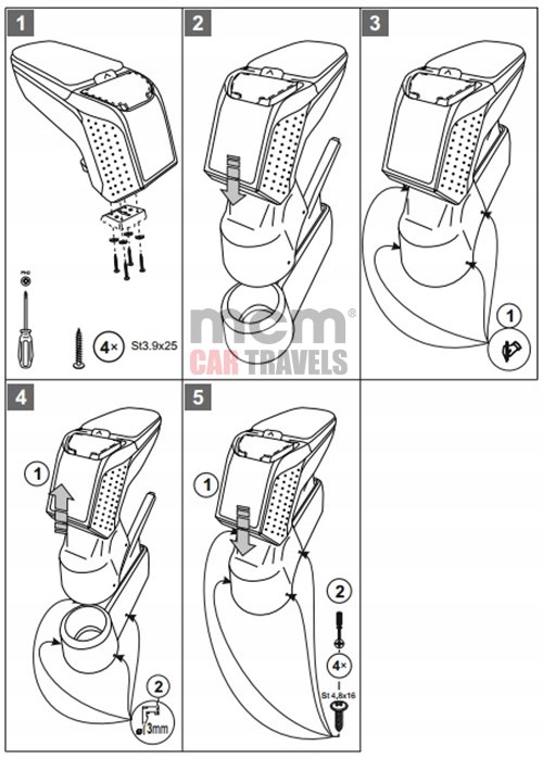 фото №6, Подлокотник seat mii 2012- | rati подлокотник armster 2 чёрный