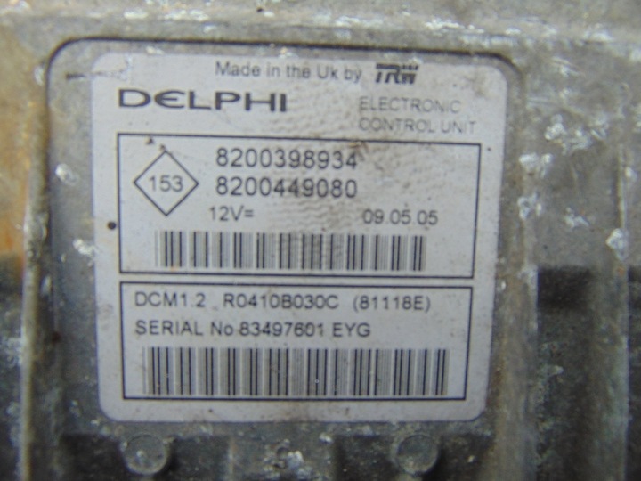 фото №3, Комп'ютер 8200398934 8200449080 renault modus dci