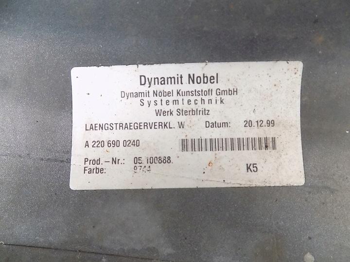 фото №14, Планка пороговая правая - mercedes s-klasa w220 k744