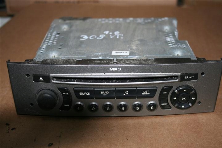 фото №1, Радио mp3 cd peugeot 308 96662671xh03