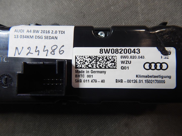 фото №5, Audi a4 b9 панель кондиционера климат 8w0820043