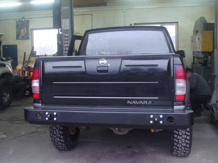 фото №11, Бампер сталевий задній зад nissan navara d22 np300