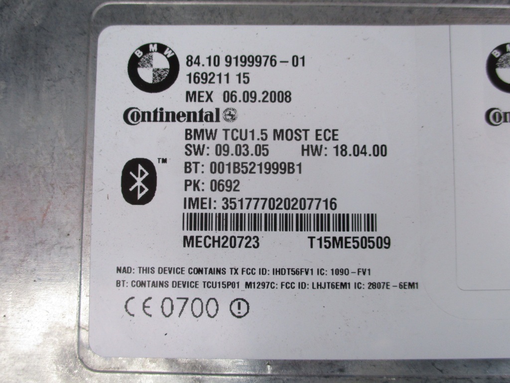 Bmw e60 e91 модуль блок управления bluetooth 9199976 Недорого