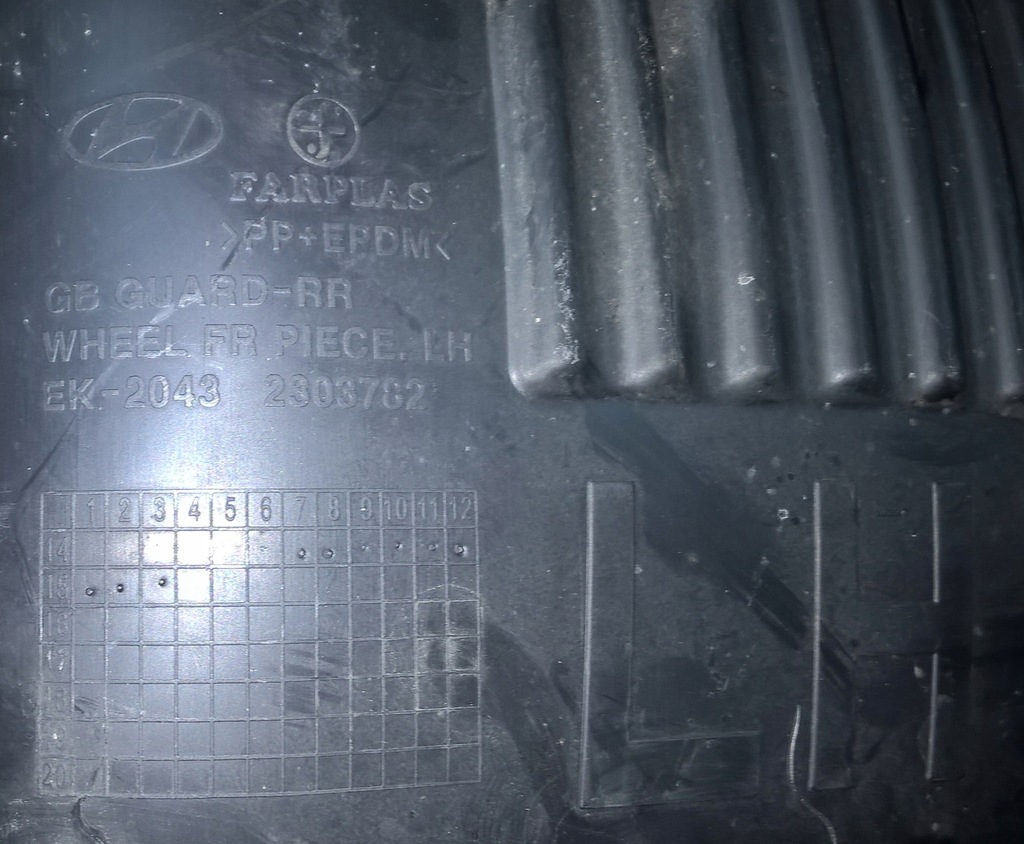 фото №7, Hyundai i20 ii 2014- підкрилок ліва задні задня oryg