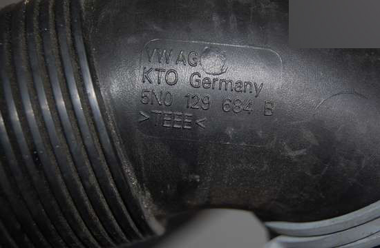 фото №2, Audi vw труба всасывающая 5n0129684b
