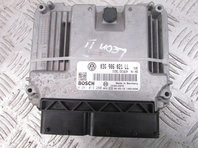 фото №3, Бортовой компьютер блок управления 03g906021ll seat leon ii 06r