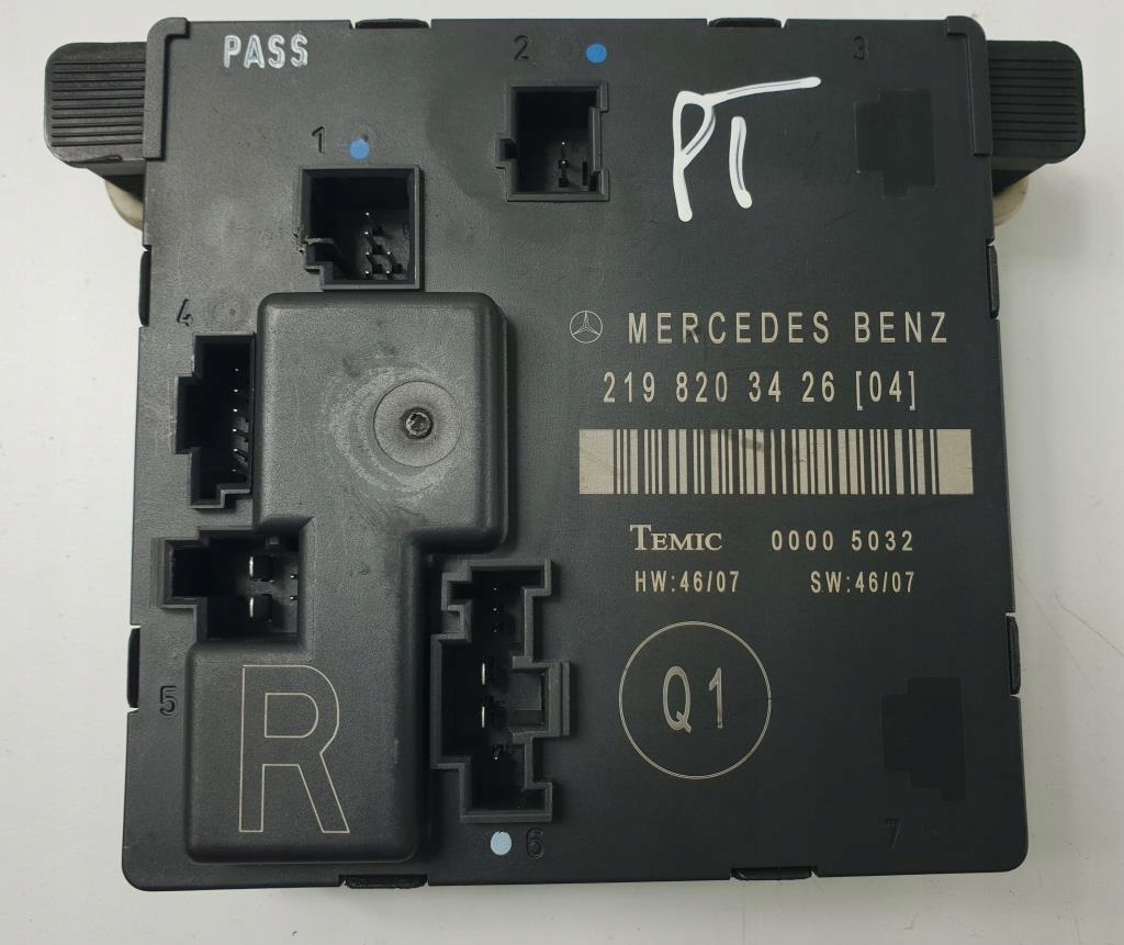 фото №1, Модуль блок управления дверь правый задняя w219 2198203426