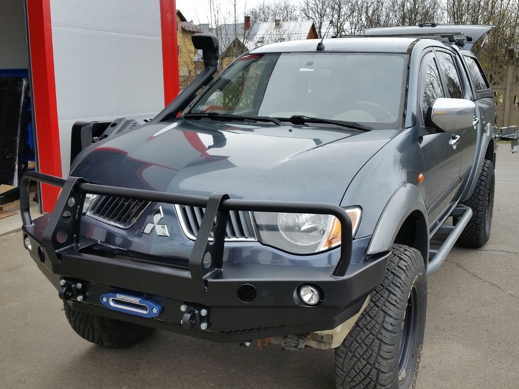 фото №9, Бампер стальной перед передний mitsubishi l200 -15
