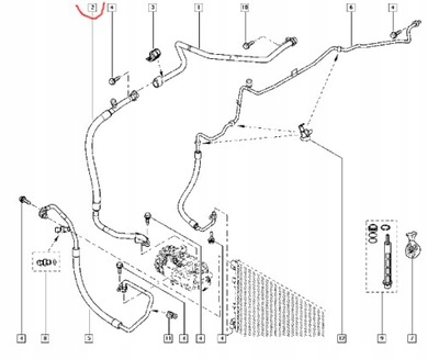 фото №2, Шланг кондиціонер kopmresora renault master 2.3 dci
