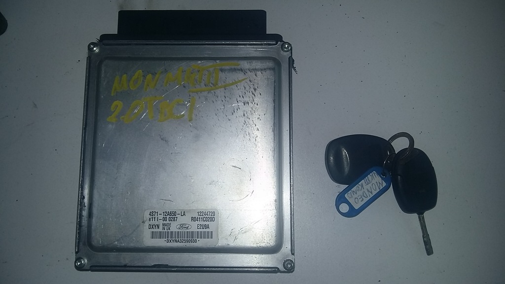 фото №4, Mondeo mk3 набор блок управления замок зажигания колонка ключ