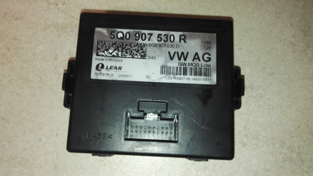 фото №1, Vw golf vii блок управления шлюз 5q0907530r