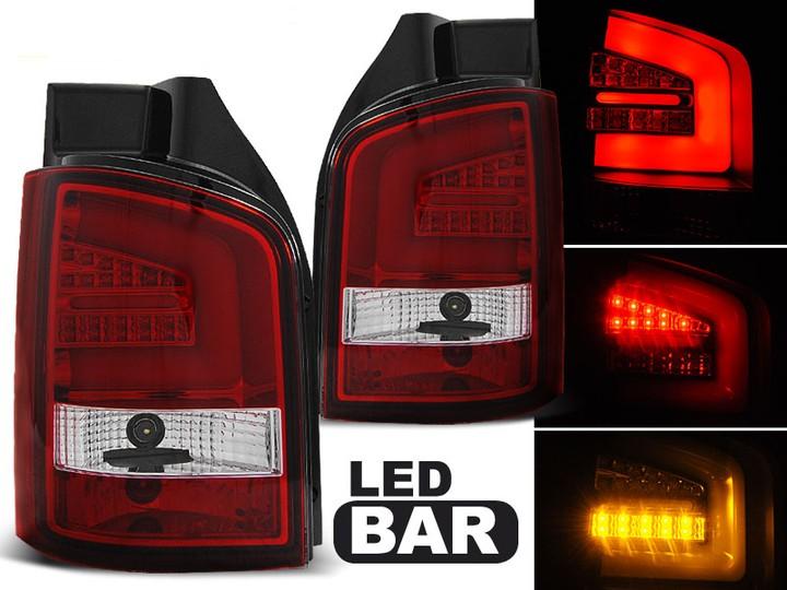 Vw transporter t5 фонари задний  led полоса clear тюнинг в Украине