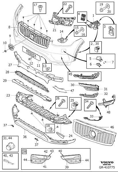 фото №8, Кронштейн бампера перед volvo xc90 16- 31353404