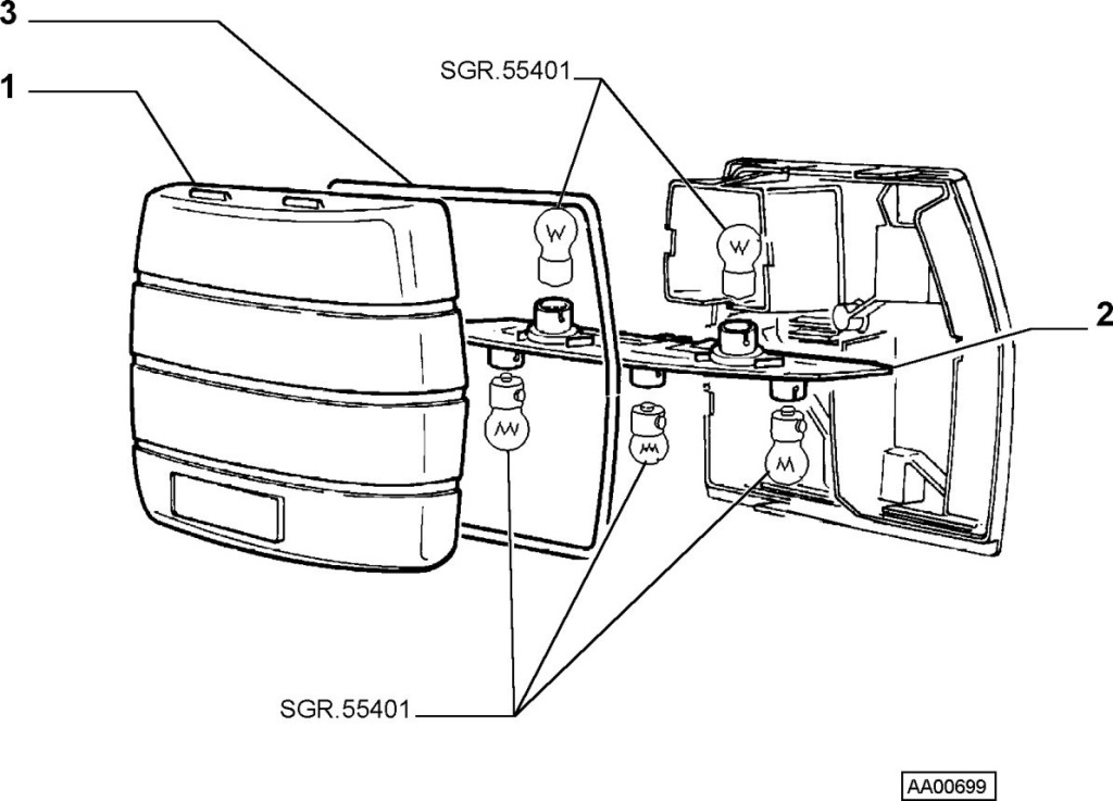 Стекло фары лампы правый задний  fiat uno -89 lla571 новый с Разборки