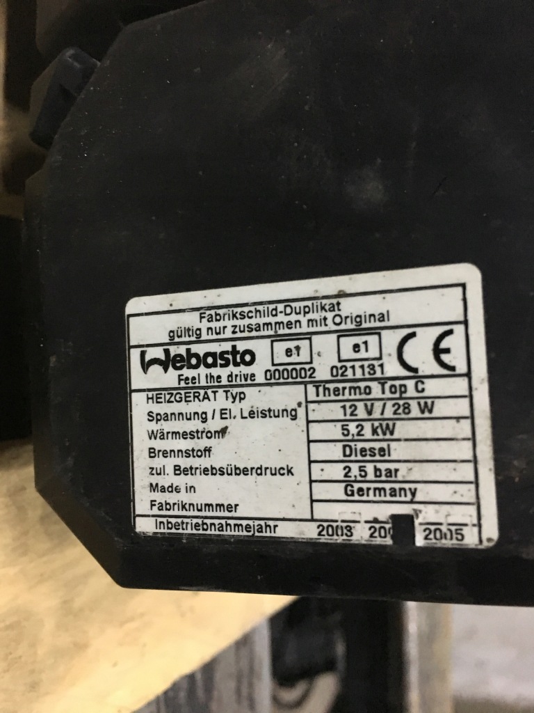 фото №3, Renault master 2 обогреватель webasto thermo top c