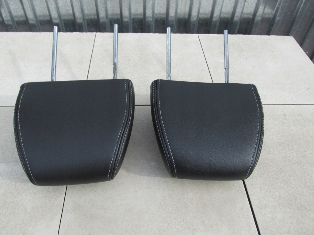 фото №2, Підголівник перед шкіра білий нитка ecosport 2016 r