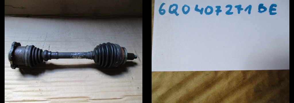 фото №1, Привідний вал 6q0407271be