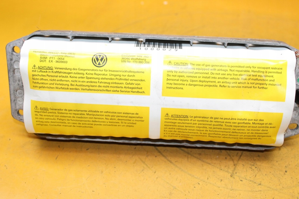 фото №5, Подушка пасажира vw touran 1t0880204