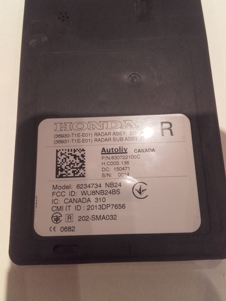 фото №4, Cr-v crv iv радар датчик мертвого pola правий задня