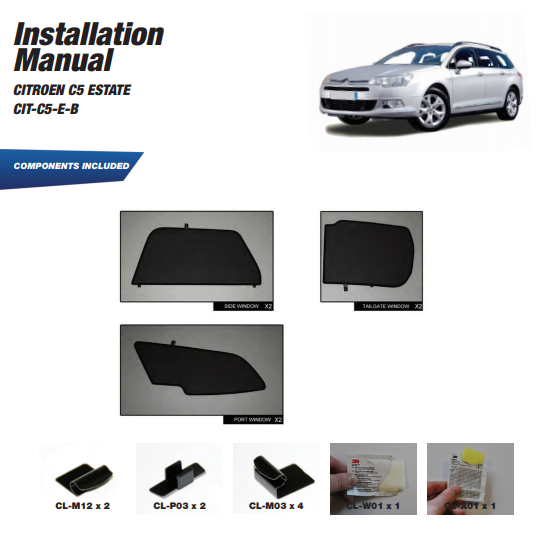 фото №15, Шторки защита citroen c5 kombi 2008-2017 защита шторка солнцезащитные