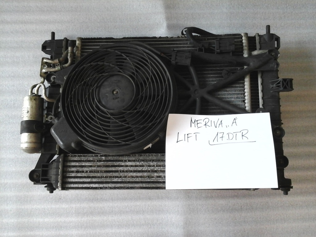 Купить Opel meriva a рестайлинг  2006-2010 год 1.7 z17dtr радиатор вентилятор